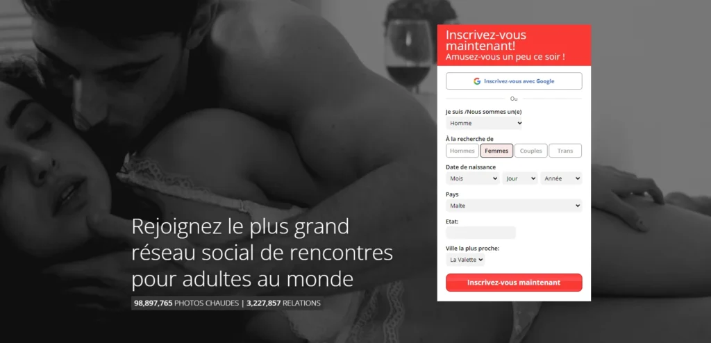 Image de AdultFinder pour le tableau comparatif des sites de plan cul