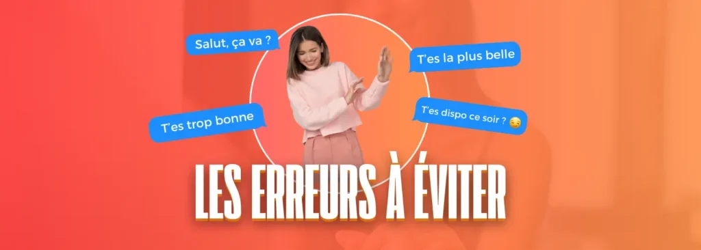 image des erreurs à éviter pour commencer une conversation sur les applications de rencontres