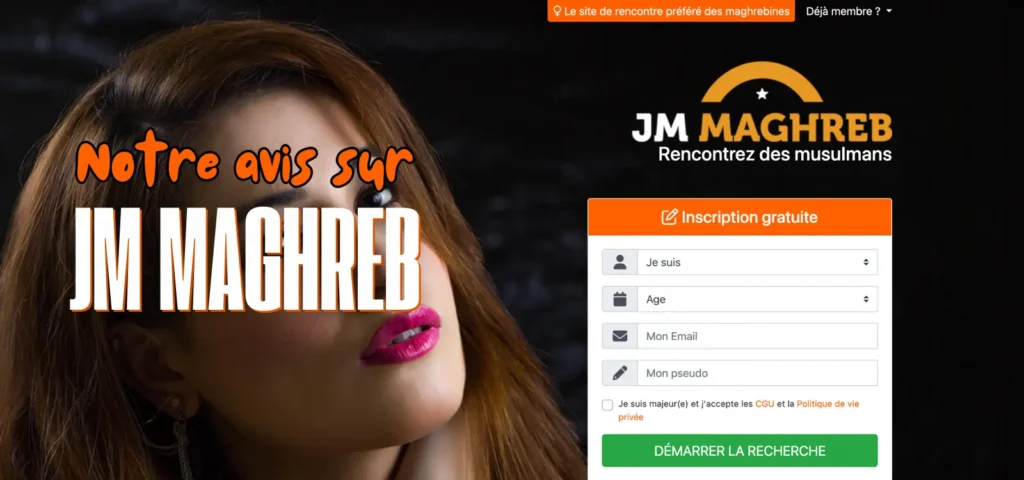 Notre avis sur JM Maghreb : aperçu du site et formulaire d’inscription