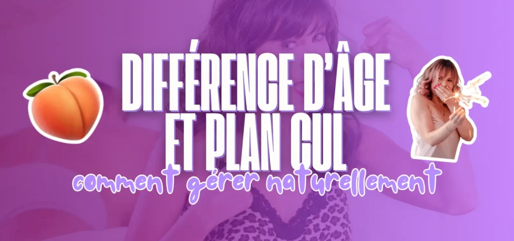 Illustration expliquant comment gérer naturellement une différence d'âge dans une relation ou un plan cul.