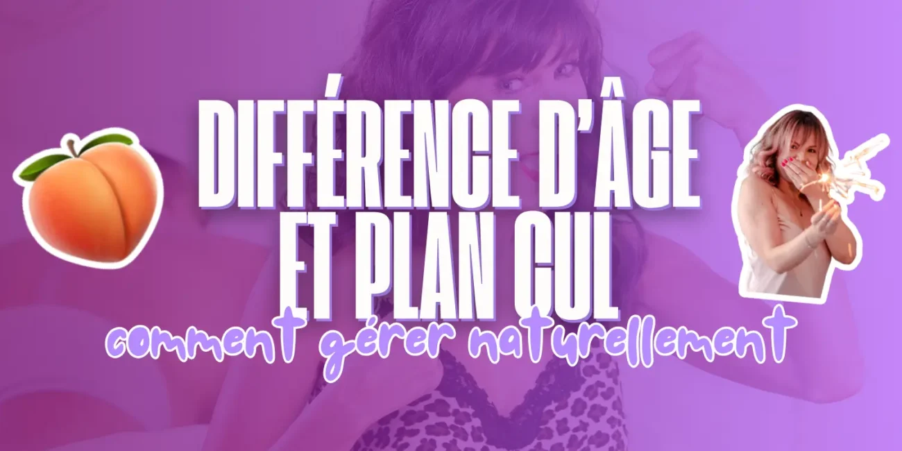 Illustration expliquant comment gérer naturellement une différence d'âge dans une relation ou un plan cul.