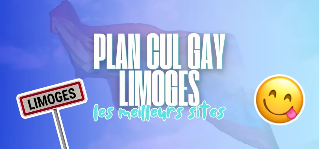 Illustration avec panneau Limoges, drapeau flou et texte les meilleurs sites